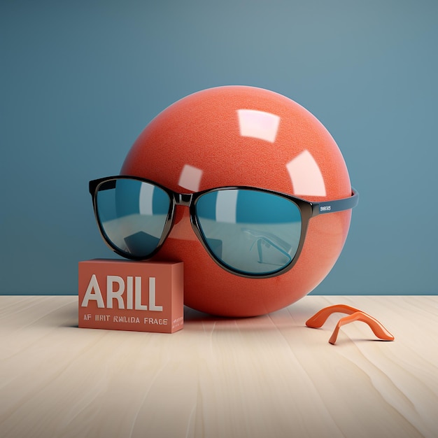 3d rendered photo of April fools creative design AprilFools