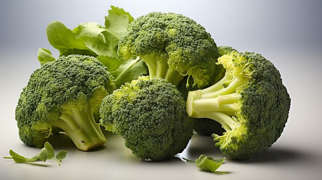 3d rendered photo of broccoli on a simple background