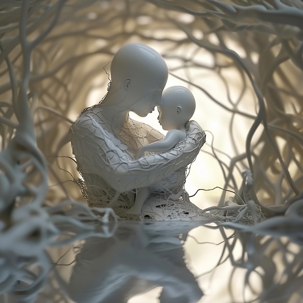 3d rendered photo of Capturing the Unbreakable Bond Between Mothers and Sons