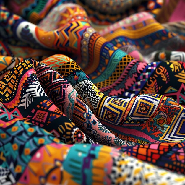 Photo 3d rendered photo of celebrate cultural diversity with colorful patterns and traditional motifs