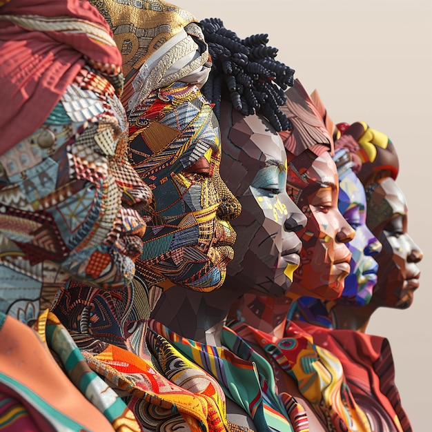 3d rendered photo of concept of unity in diversity representing different cultures and languages