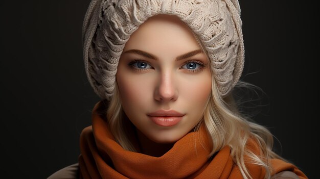 3d rendered photo of cute hijab girl