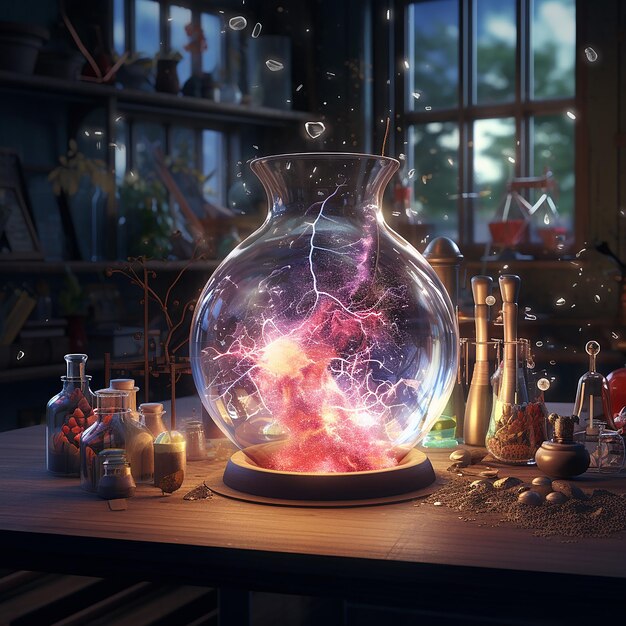 3d rendered photo of HyperRealistic science