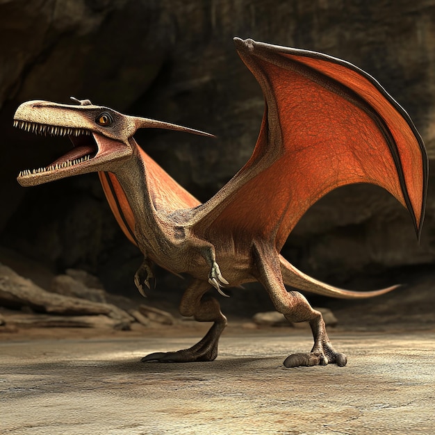 3d rendered photo of pterodactyl