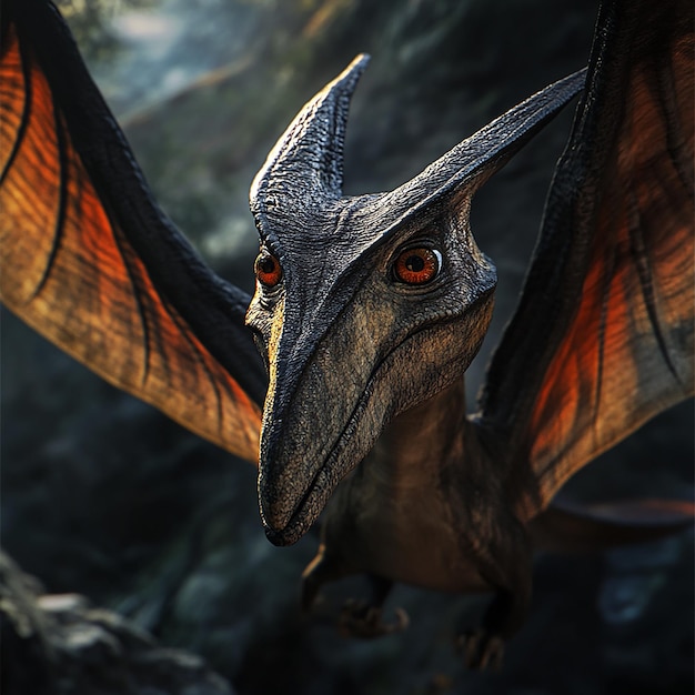 3d rendered photo of pterodactyl