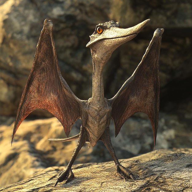 3d rendered photo of pterodactyl