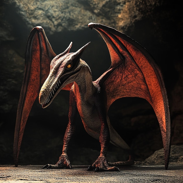 3d rendered photo of pterodactyl