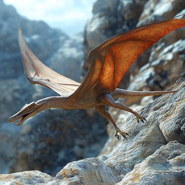 3d rendered photo of pterodactyl