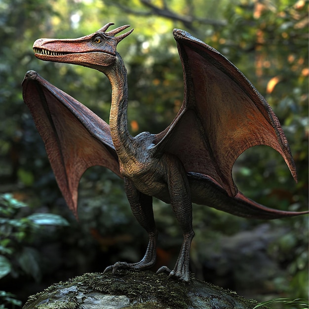 3d rendered photo of pterodactyl