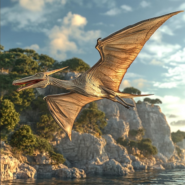 3d rendered photo of pterodactyl