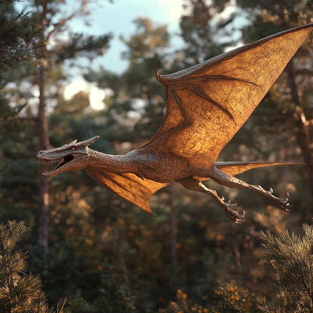 3d rendered photo of pterodactyl