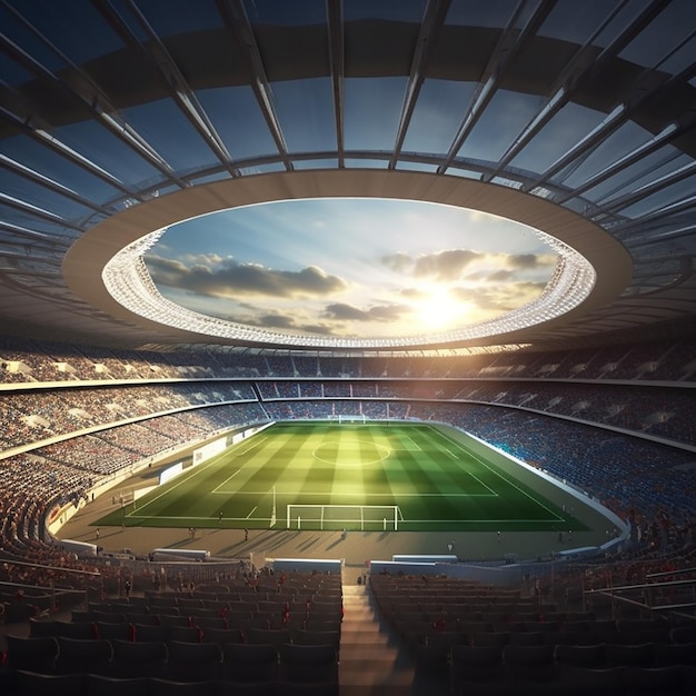 3d rendered photo of a stadium