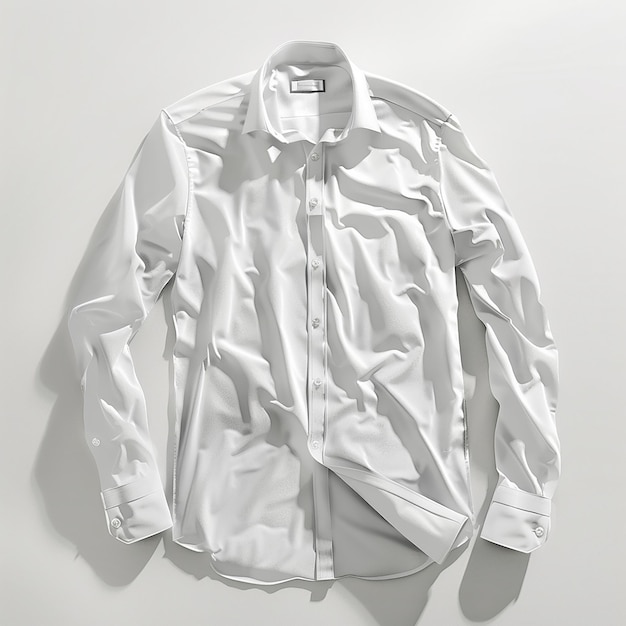 3d rendered photo of white shirt for ad campaign