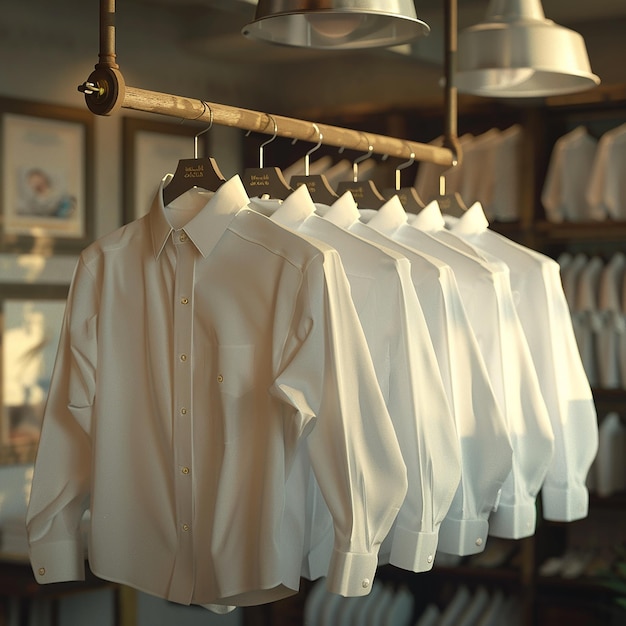 3d rendered photo of white shirt for ad campaign