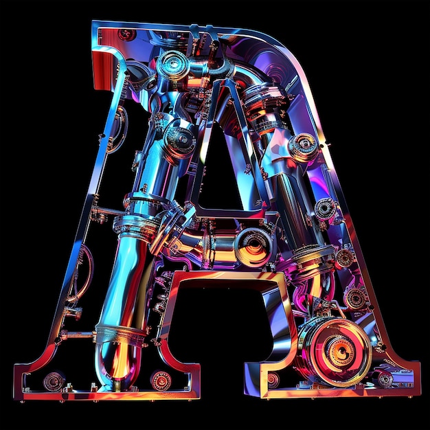 3d rendered photos of alphabets