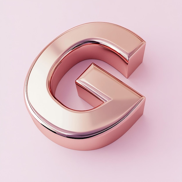 3d rendered photos of copper A logo design for digital design company