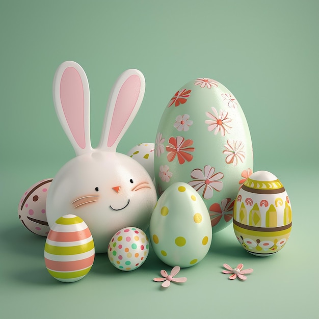 3d rendered photos of easter theme clip art festive theme