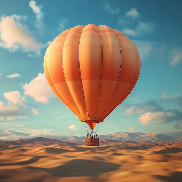 3d rendered photos of hot air balloon