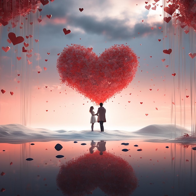 3d rendered photos of love