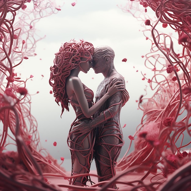 3d rendered photos of love