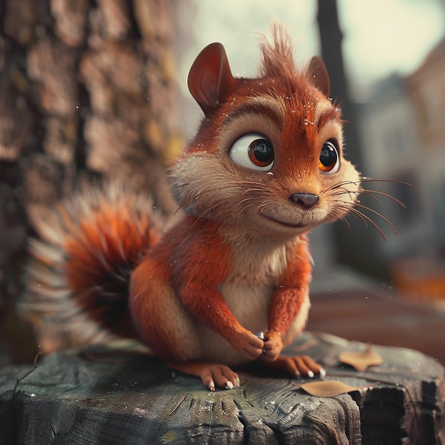 3d rendered photos of pixar style cartoon style animals grainy kidcore piratepunk