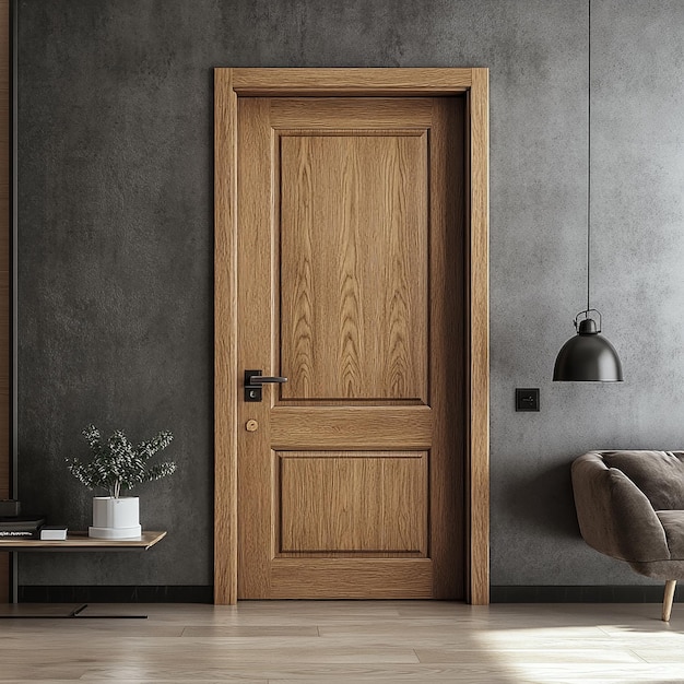 3d rendered photos of stylish wood door design