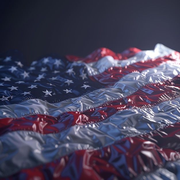 Photo 3d rendered photos of united state independence day