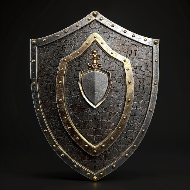 3d rendered Do shield with 3d graphic icon