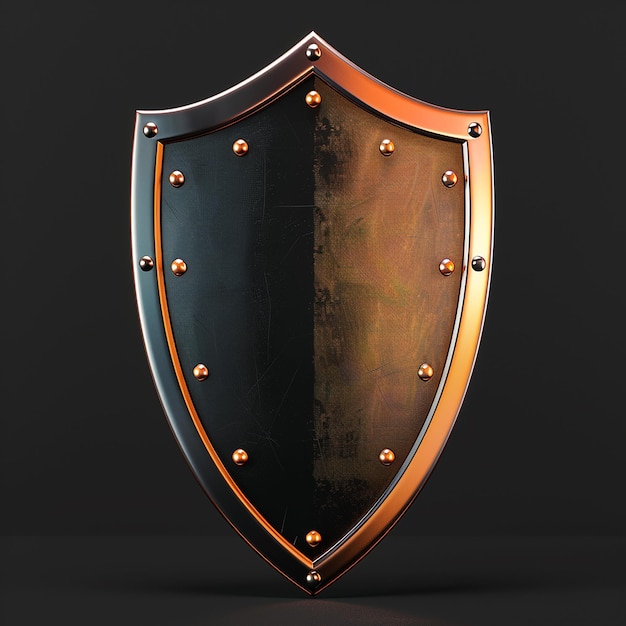 3d rendered Do shield with 3d graphic icon