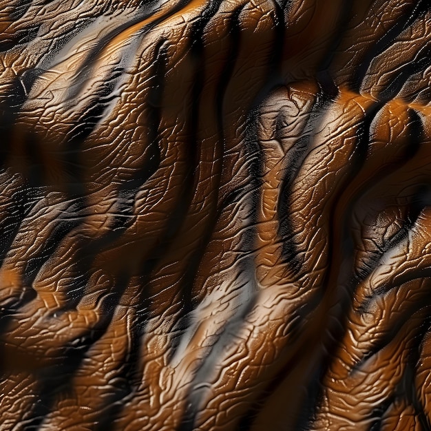 Photo 3d rendered tiger leather texture with seamless pattern in elegant luxury design