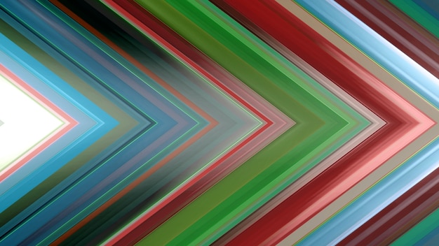 3d rendering of an abstract angular composition consisting of panels and lines
