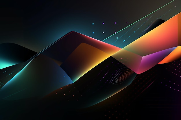 3D rendering abstract colorful modern background banner or wallpaper graphic geometric element