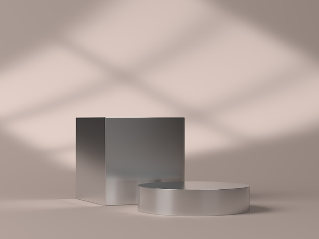 3d rendering of abstract composition for product presentation