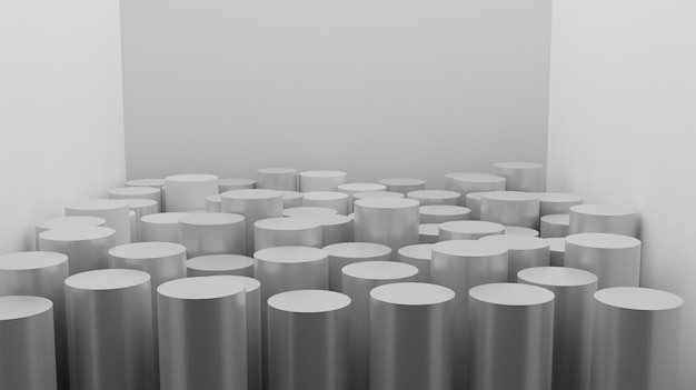 3D rendering of abstract cylinder