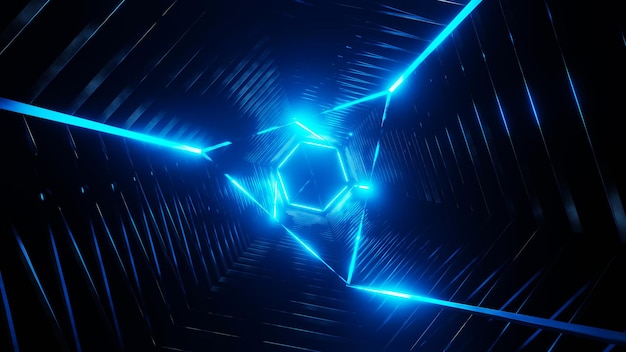 3d Rendering Abstract Futuristic motion graphics high tech background