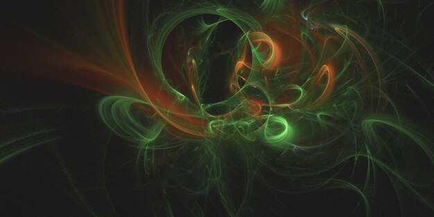 3D rendering abstract multicolor fractal background