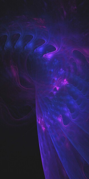 3D rendering abstract multicolor fractal background