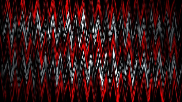 3d Rendering Abstract red and black light pattern with the gradient Background black dark modern