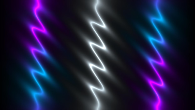 3d Rendering Abstract violet blue black light pattern with the gradient Background black dark modern