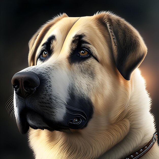 3d Rendering Anatolian Shepherd Dog Animal AI Generative