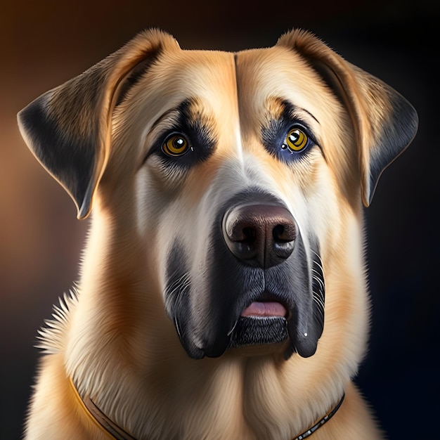 3d Rendering Anatolian Shepherd Dog Animal AI Generative