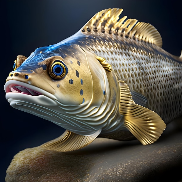 3d Rendering Atlantic Cod Animal AI Generative