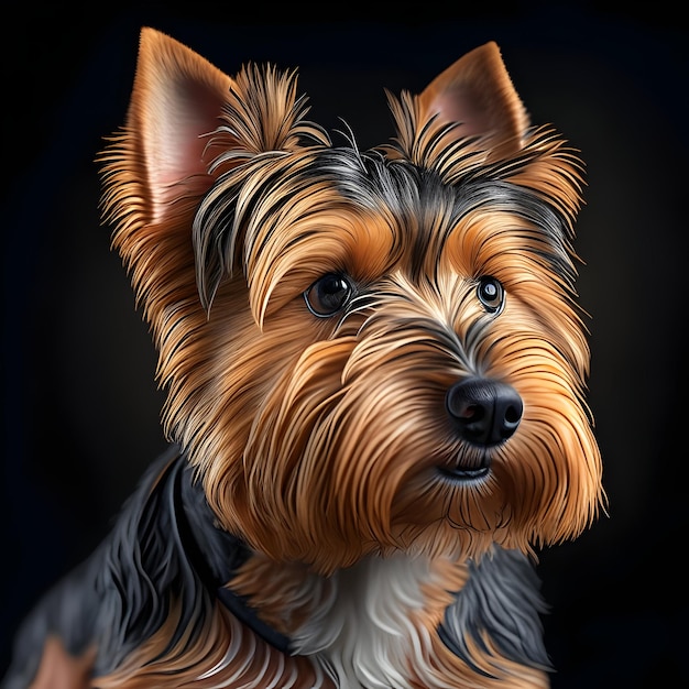 3d Rendering Australian Terrier AI Generative