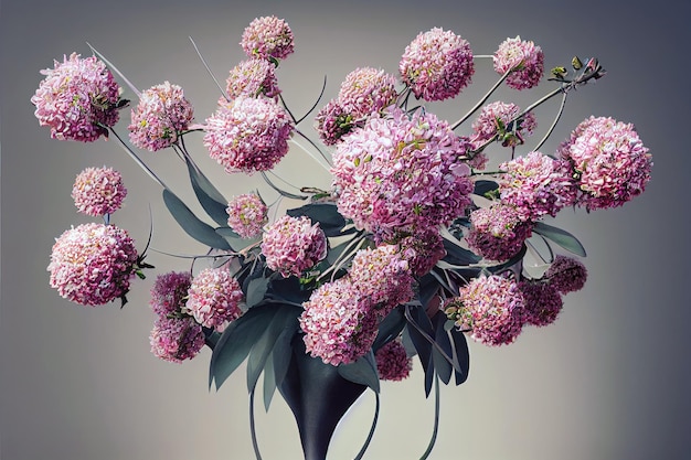 3D rendering beautiful Bouquet of flowers