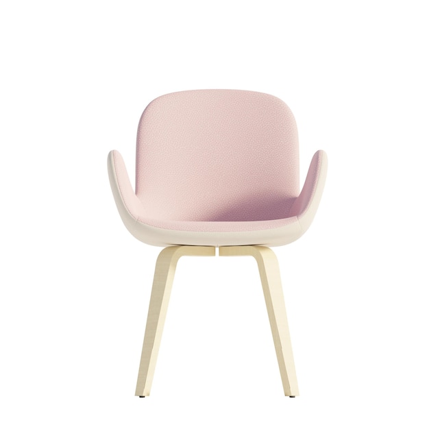 3d rendering of a chair on white background