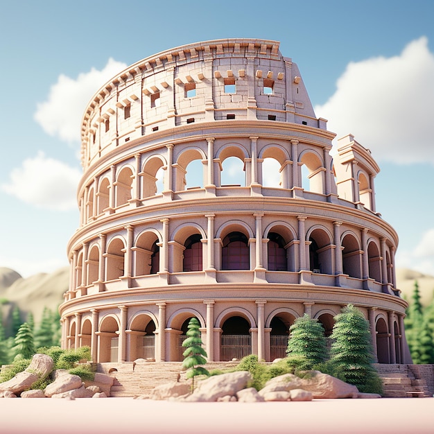 3d rendering of The Colosseum