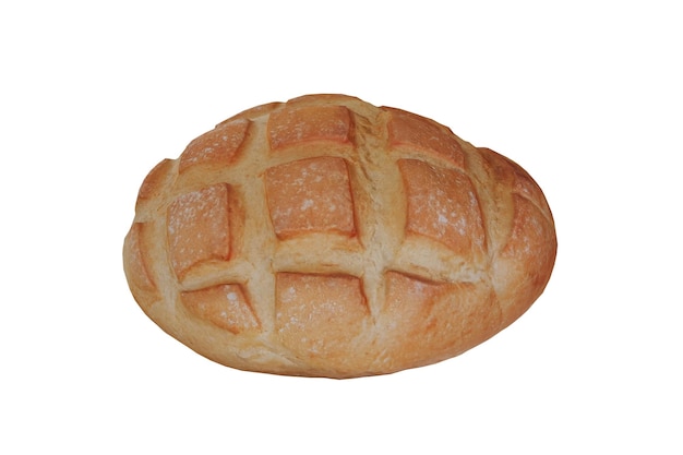 3d rendering crusty bread with squares in its shape