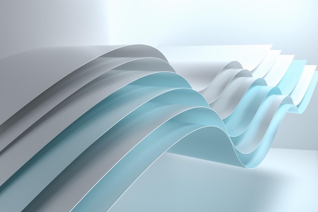 3d rendering curve surface and texture background