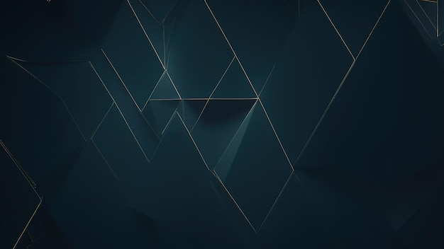 3D rendering of a dark geometric background for copy space advertising product display