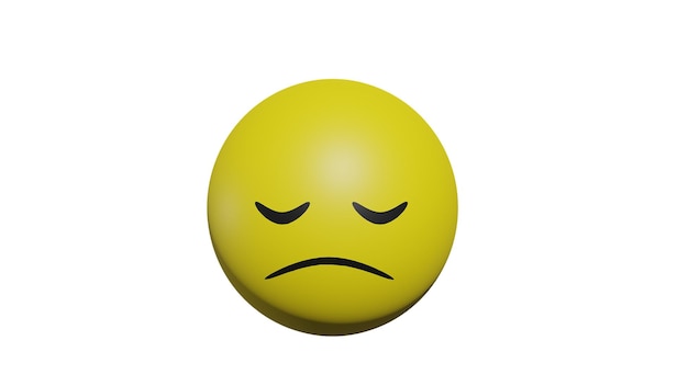 3D Rendering of emoji icon